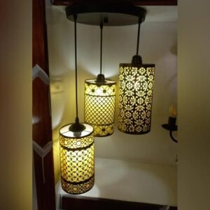 Modern Nordic Stained Glass Pendant Light Elegant Droplight Chandelier for Indoor Light Bedroom Restaurant and Staircase Light Decor