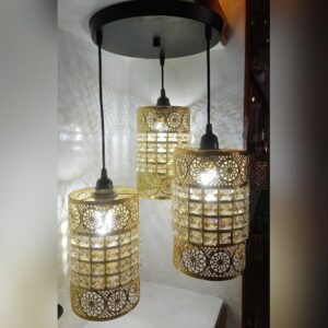 Elegant Hanging Pendant Light Ceiling Lamp with Crystal Beads for Home Light Restaurant Light and Living Room Décor