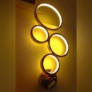 Modern Style 4 Rings LED Lamp for Home Bedroom Bedside Wall Mount Corridor Courtyard and Multipurpose Light