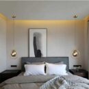 Modern Decorative Chandelier Glass Pendant Light with Iron Ring for Living Room and Home Interiors