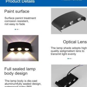 Top Quality Bracket Light Aluminum Material LED Wall Light Indoor/Outdoor Decoration Wall Light