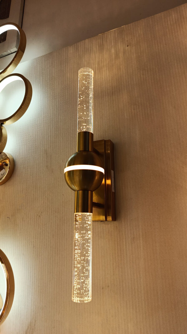 Cylindrical Shaped LED Luxury Crystal Bubble Wall Light for Indoor Bedroom Wall Lamp - Image 2