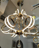 Contemporary LED Modern American Style Lavish Gold Lighting Crystal Chandeliers Pendant Lights