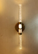 Modern Style Cylindrical Shaped LED Luxury Crystal Bubble Wall Light for Indoor Bedroom Wall Lamp