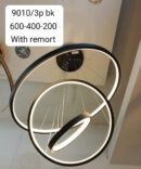 LED Ring Restaurant Chandelier Three Color Dimming Chandelier for Bedroom Living Room Eye Protection Chandelier