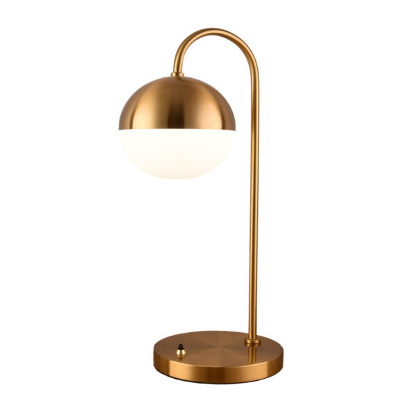 Modern Stylish Table Lamp Bedroom Lamp Home Decoration Art Design Metal LED Base Bulb Bedside Gold Nordic Table Lamp - Image 4