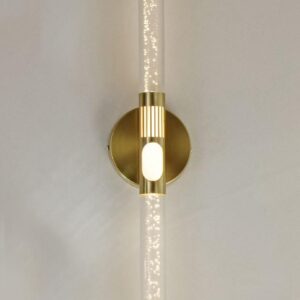 Modern Style Cylindrical Shaped LED Luxury Crystal Bubble Wall Light for Indoor Bedroom Wall Lamp