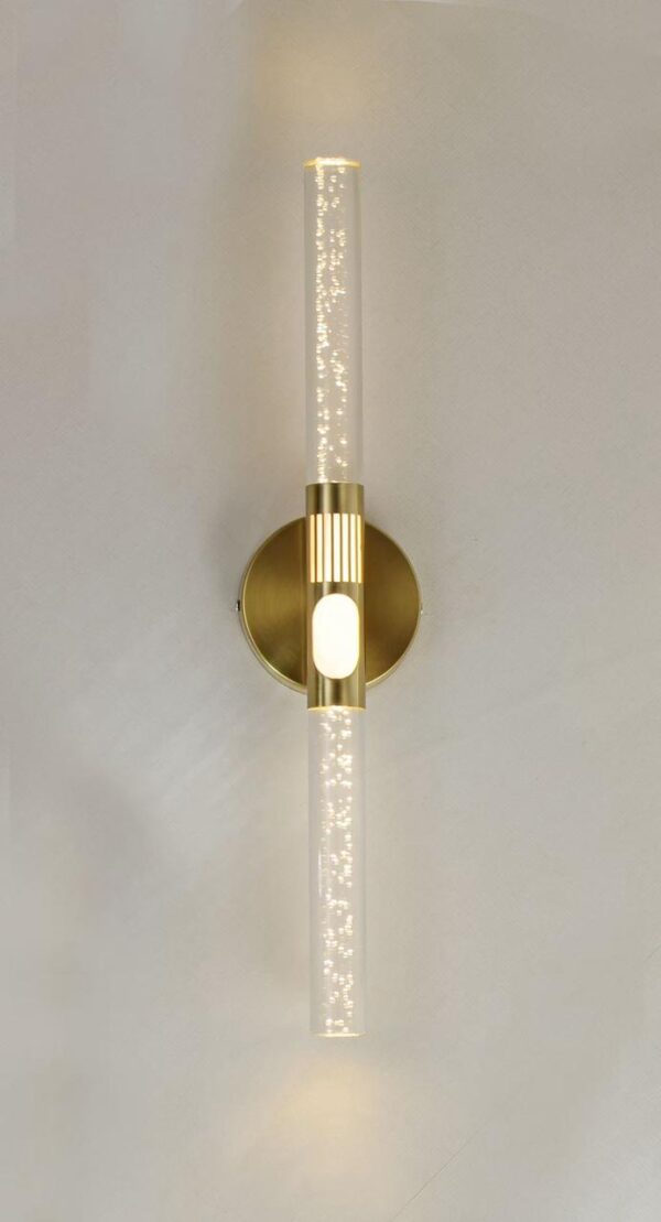 Modern Style Cylindrical Shaped LED Luxury Crystal Bubble Wall Light for Indoor Bedroom Wall Lamp